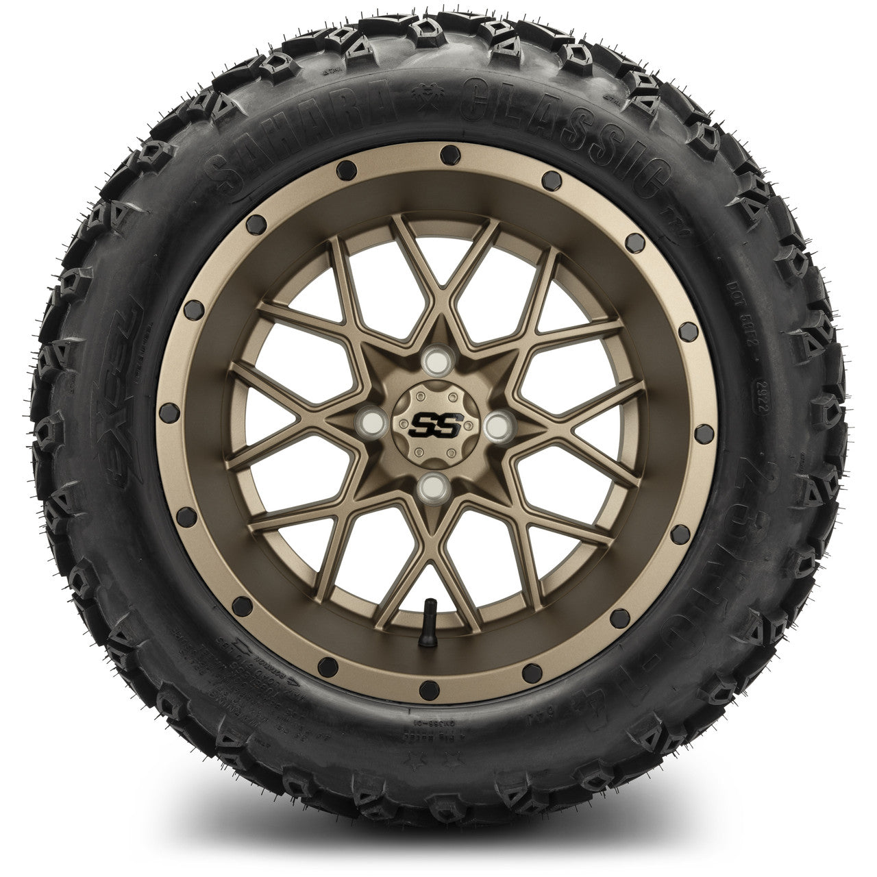 14" MODZ Vortex Matte Bronze - Tire and Wheel Combo