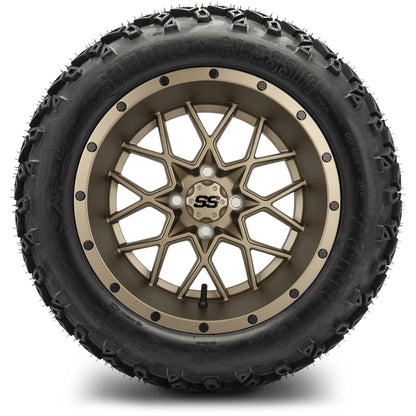 14" MODZ Vortex Matte Bronze - Tire and Wheel Combo
