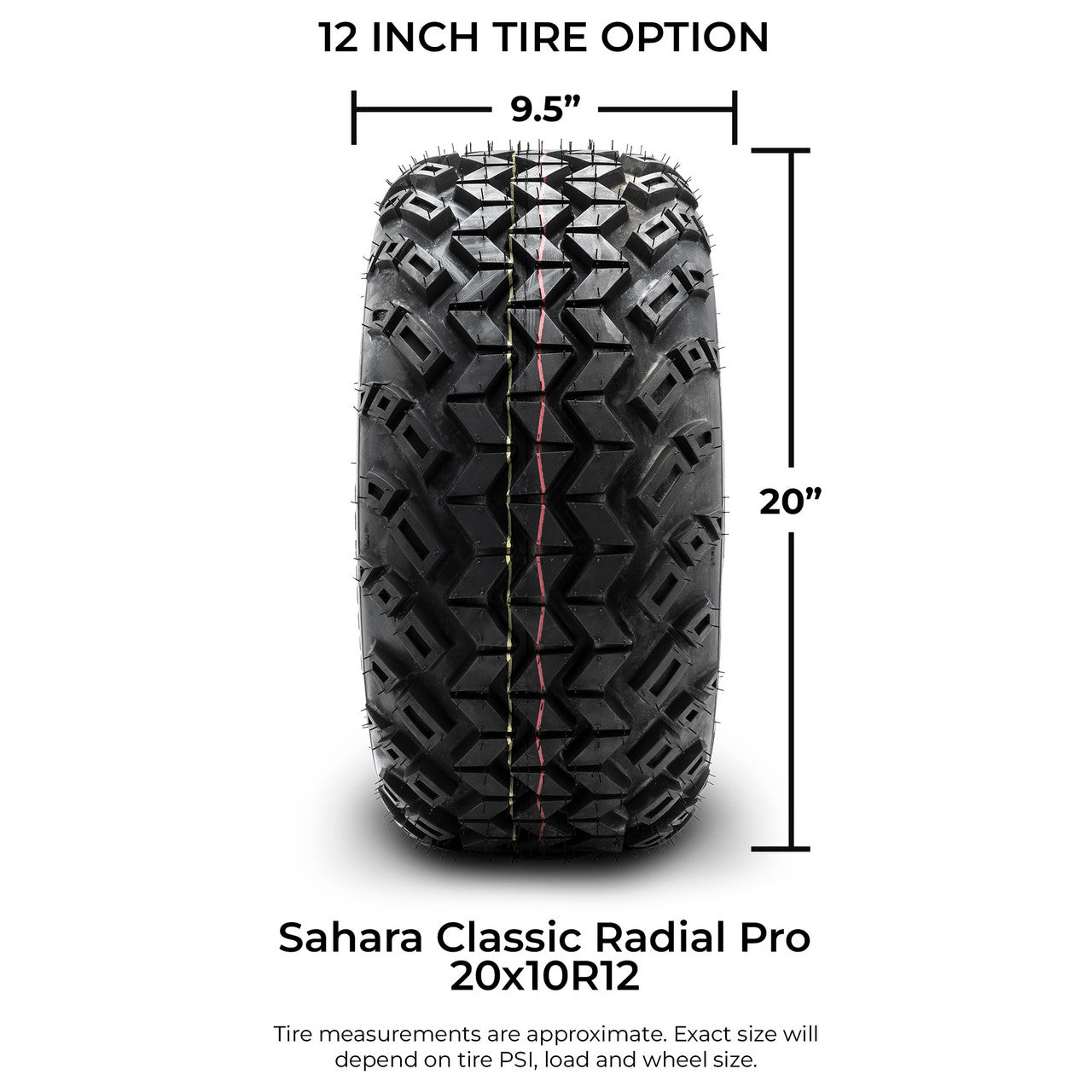 Sahara Classic Off Road 20x10R12 - Set of 4