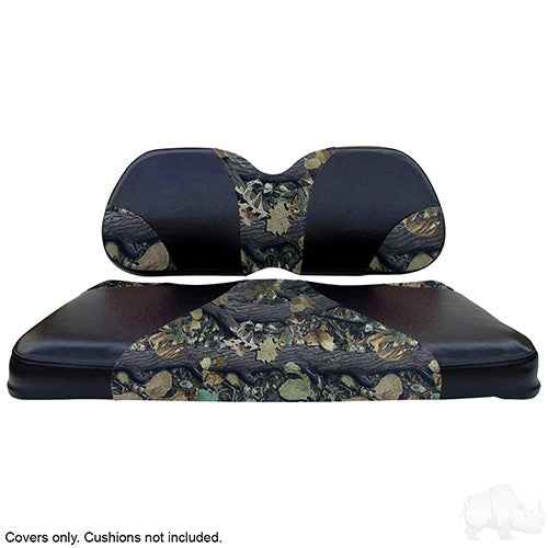 RHOX Front Seat Cushion Set, Sport Black/Camo, Club Car Tempo, Precedent 04+