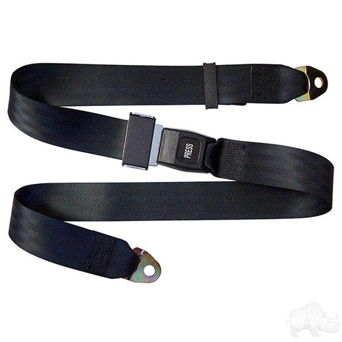 Seat Belt, Black 72" Fully Extended