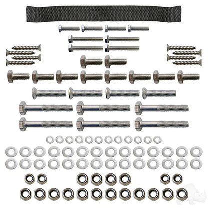 RHOX Replacement Hardware, SS Seat Kit, E-Z-Go TXT 96+