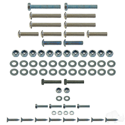 RHOX Replacement Hardware, SS Seat Kit, Club Car Tempo, Precedent 04+