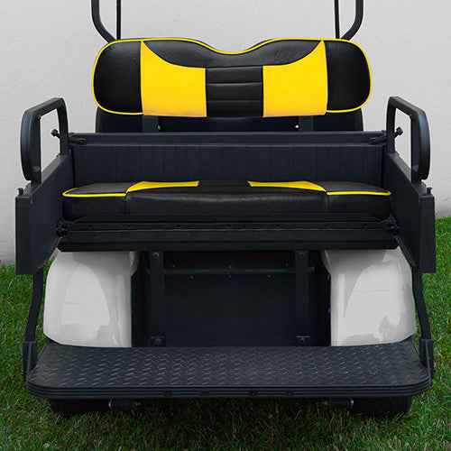 RHOX Rhino Seat Box Kit, Rally Black/Yellow, E-Z-Go TXT 96+