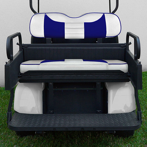 RHOX Rhino Seat Box Kit, Rally White/Blue, E-Z-Go TXT 96+