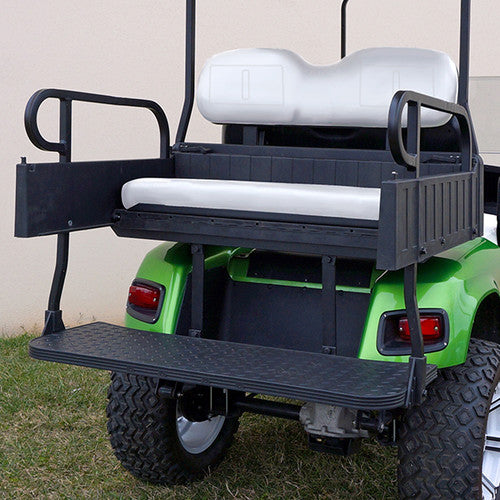 RHINO 900 Series Rear Seat/Cargo Box Kit for EZ-GO TXT White