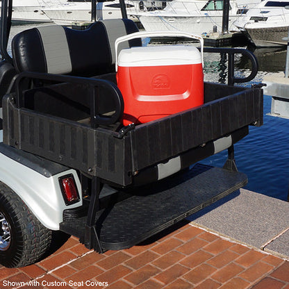 RHINO 900 Series Rear Seat/Cargo Box Kit for EZ-GO RXV Oyster easily converts too a Cargo Bed and Back