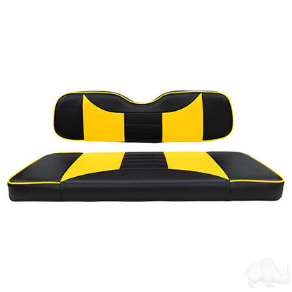 RHOX Rhino Seat Box Kit, Rally Black/Yellow, Yamaha Drive