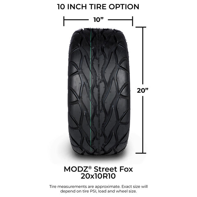 10" MODZ Ambush Glossy Black - Tire and Wheel Combo