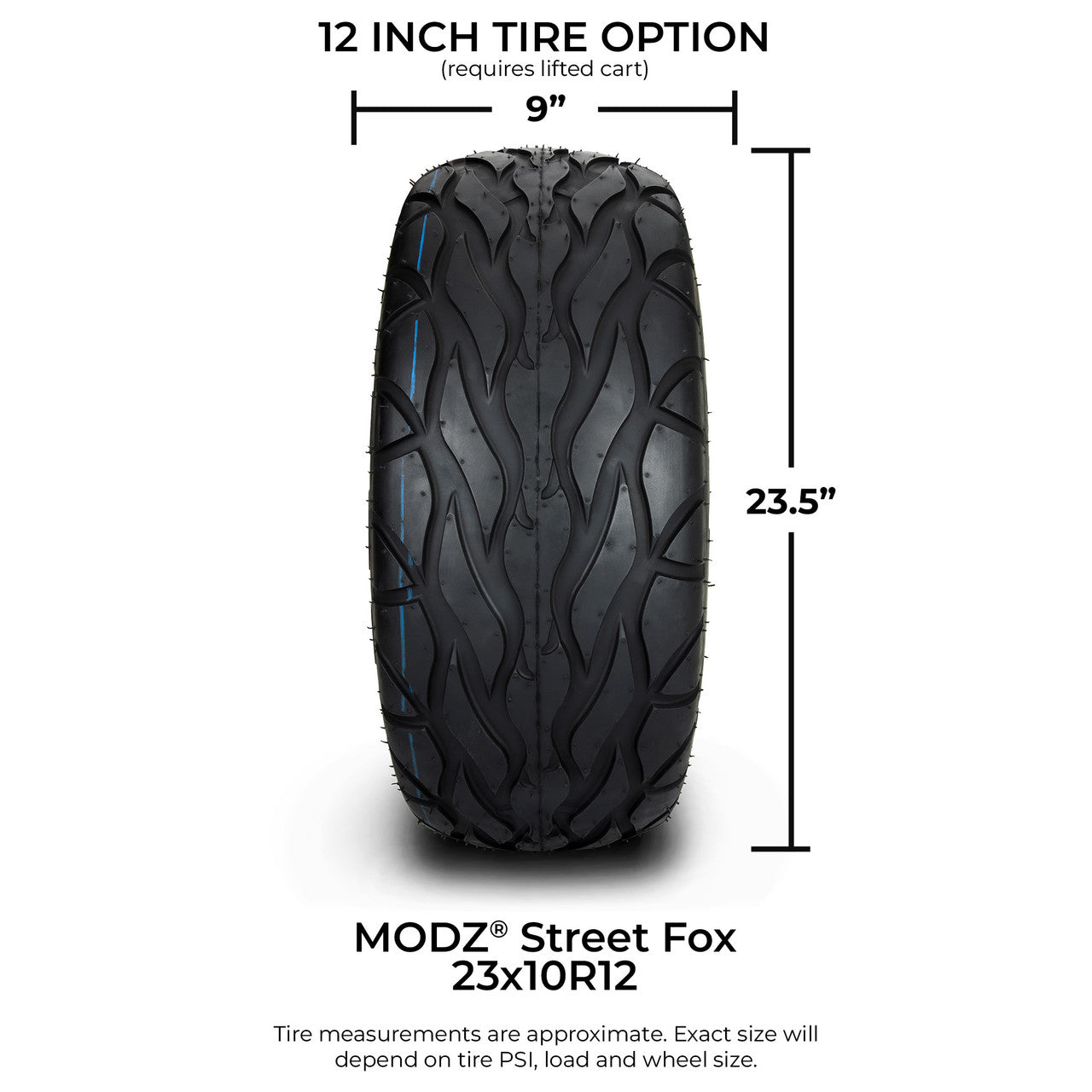 MODZ Street Fox (Radial) 23x10‐12 - Set of 4