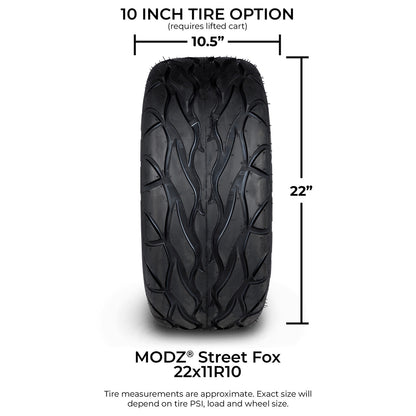 10" MODZ Ambush Glossy Black - Tire and Wheel Combo