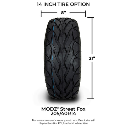 MODZ Street Fox (Radial) 205/40‐14 - Set of 4