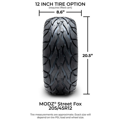 MODZ Street Fox (Radial) 205/45-12 - Set of 4