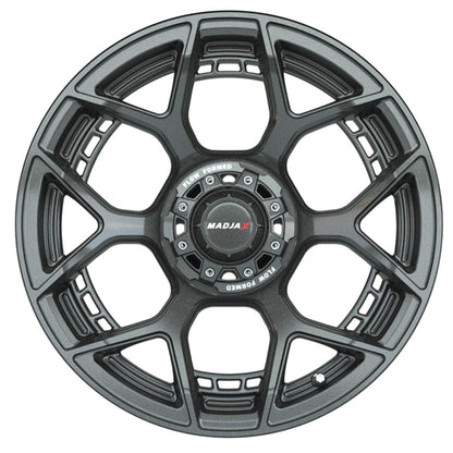 Set of (4) 15" MadJax® Flow Form Evolution Gunmetal Wheels with GTW® Fusion GTR Street Tires