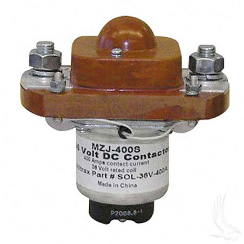 Solenoid, 400A 36V Universal Golf Cart Mounted solenoid