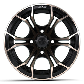12? GTW® Spyder Wheel  Matte Black with Bronze