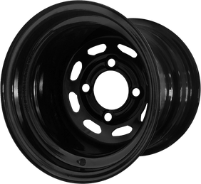 10″ SGC Slotted Steel Black Wheel