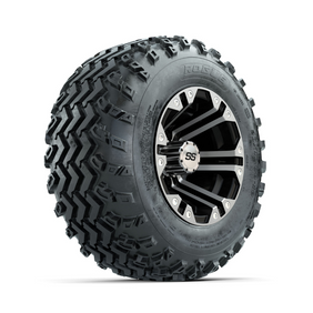 GTW Specter Machined/Black 10 in Wheels with 20x10.00-10 Rogue All Terrain Tires  Full Set