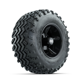 GTW Godfather Black 10 in Wheels with 20x10.00-10 Rogue All Terrain Tires  Full Set
