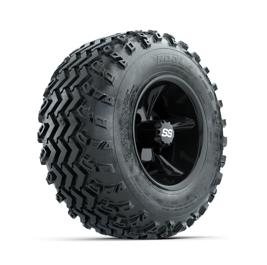 GTW Godfather Black 10 in Wheels with 20x10.00-10 Rogue All Terrain Tires – Full Set