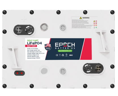 Epoch 48V Golf Cart Lithium Battery Kit (30ah drop-ins)