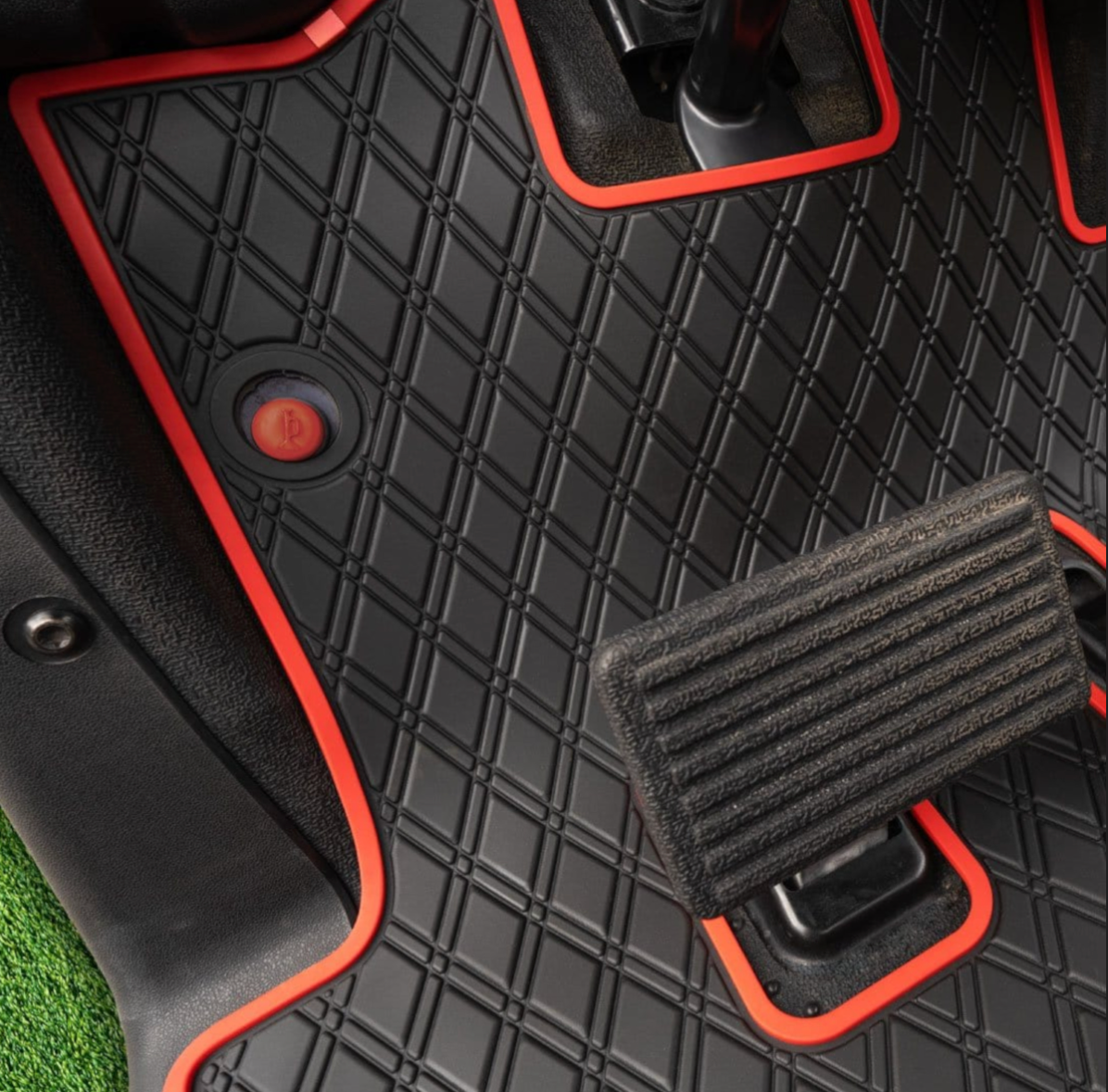 Xtreme Floor Mats for EZGO RXV (08-22) / 2Five (09+) / Western - Black/Red