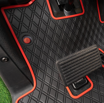 Xtreme Floor Mats for EZGO RXV (08-22) / 2Five (09+) / Western - Black/Red