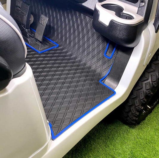 Xtreme Floor Mats for Club Car Precedent / Onward / Tempo / Villager & V4L - Black/Blue