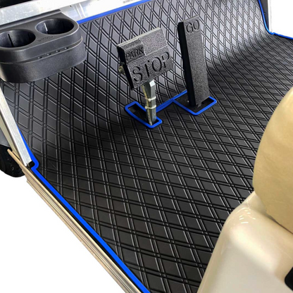 Xtreme Floor Mats for Club Car DS (82-13) / Villager (82-18) - Black/Blue