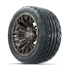 GTW Stellar Matte Bronze 14 in Wheels with 225/40-R14 Fusion GTR Street Tires  Full Set