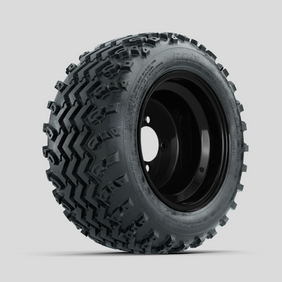 GTW Steel Black 10 in Wheels with 18x9.50-10 Rogue All Terrain Tires  Full Set