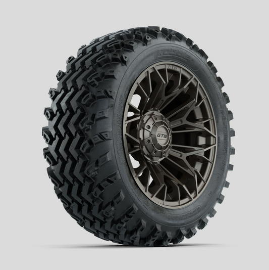 GTW Stellar Matte Bronze 14 in Wheels with 23x10.00-14 Rogue All Terrain Tires – Full Set