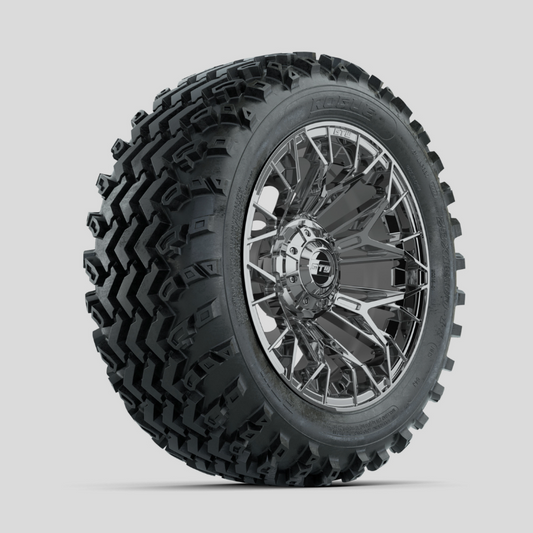 GTW Stellar Chrome 14 in Wheels with 23x10.00-14 Rogue All Terrain Tires – Full Set