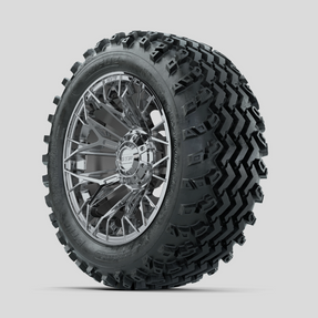 GTW Stellar Chrome 14 in Wheels with 23x10.00-14 Rogue All Terrain Tires  Full Set