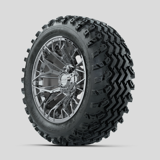 GTW Stellar Chrome 14 in Wheels with 23x10.00-14 Rogue All Terrain Tires – Full Set