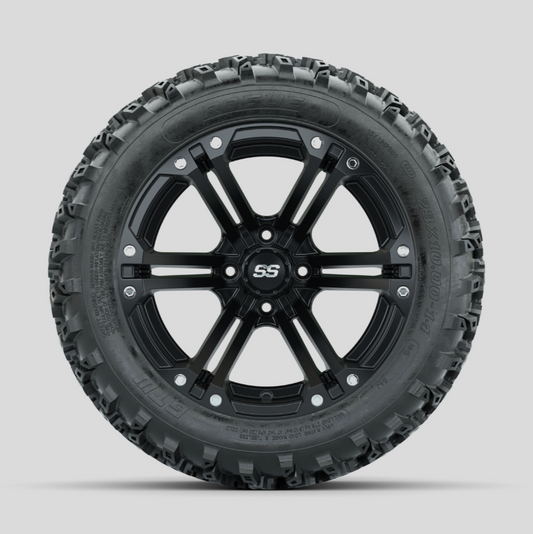 GTW Specter Matte Black 14 in Wheels with 23x10.00-14 Rogue All Terrain Tires – Full Set