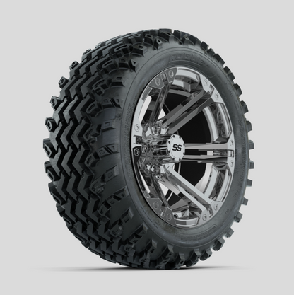 GTW Specter Chrome 14 in Wheels with 23x10.00-14 Rogue All Terrain Tires – Full Set