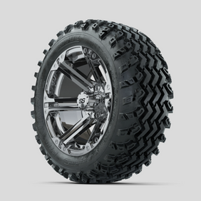GTW Specter Chrome 14 in Wheels with 23x10.00-14 Rogue All Terrain Tires  Full Set