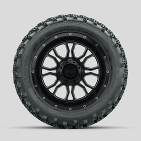 GTW Volt Machined/Black 14 in Wheels with 23x10.00-14 Rogue All Terrain Tires  Full Set