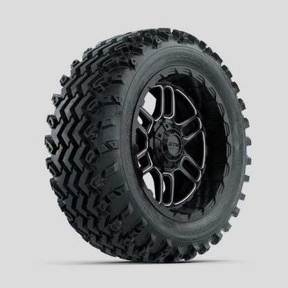 GTW Titan Machined/Black 14 in Wheels with 23x10.00-14 Rogue All Terrain Tires  Full Set