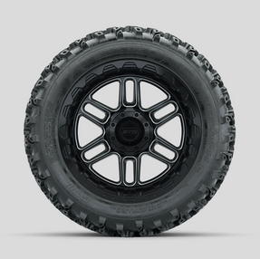 GTW Titan Machined/Black 14 in Wheels with 23x10.00-14 Rogue All Terrain Tires  Full Set
