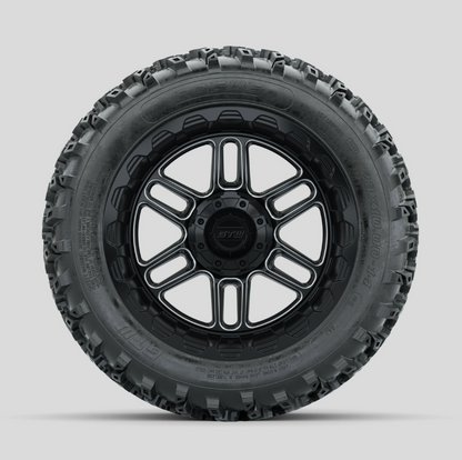 GTW Titan Machined/Black 14 in Wheels with 23x10.00-14 Rogue All Terrain Tires  Full Set
