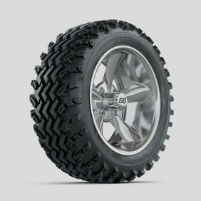 GTW Godfather Matte Grey 14 in Wheels with 23x10.00-14 Rogue All Terrain Tires  Full Set