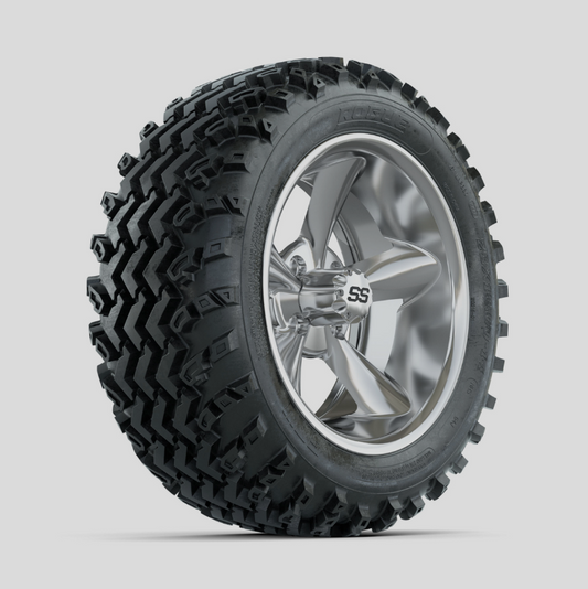 GTW Godfather Matte Grey 14 in Wheels with 23x10.00-14 Rogue All Terrain Tires – Full Set