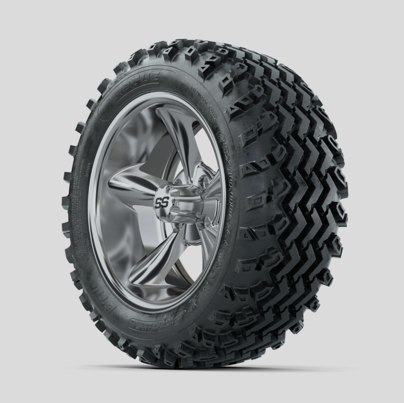 GTW Godfather Matte Grey 14 in Wheels with 23x10.00-14 Rogue All Terrain Tires  Full Set