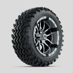 GTW Diesel Machined/Black 14 in Wheels with 23x10.00-14 Rogue All Terrain Tires  Full Set