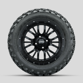 GTW Diesel Matte Black 14 in Wheels with 23x10.00-14 Rogue All Terrain Tires  Full Set