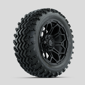 GTW Bravo Matte Black 14 in Wheels with 23x10.00-14 Rogue All Terrain Tires  Full Set