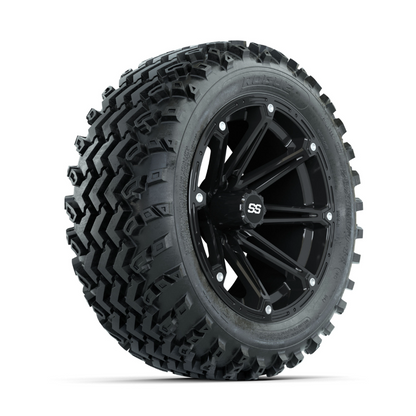 GTW Element Black 14 in Wheels with 23x10.00-14 Rogue All Terrain Tires – Full Set