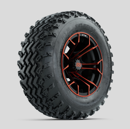 GTW Spyder Red/Black 12 in Wheels with 23x10.00-12 Rogue All Terrain Tires  Full Set